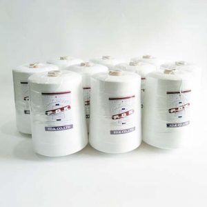 ด้ายเย็บกระสอบ 20/1x6 สีขาว หลอดใหญ่ 12 หลอด/12 kg