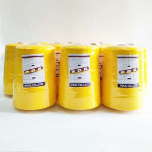 ด้ายเย็บกระสอบ 20/1x6 สีเหลือง หลอดใหญ่ 12 หลอด/12 kg